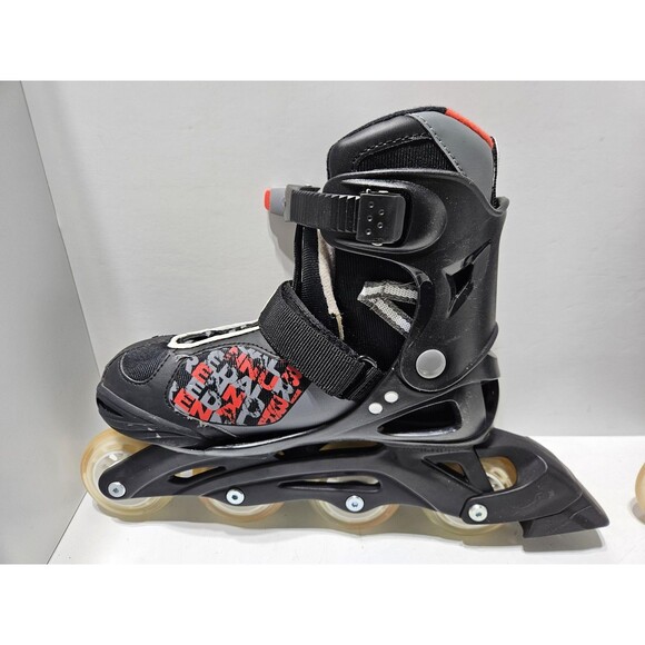 Bladerunner Inline Roller Skates Youth Adjustable Size 5-8 Black Red - Picture 3 of 16